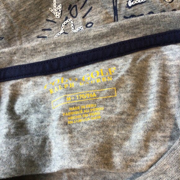 Polo Golf Pebble Beach Ralph Lauren Print Embroidered Details Tee Shirt - Picture 7 of 8